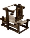 Weaver loom in wood cm 9x5x9 h.