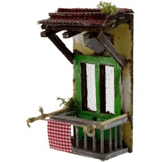 French window with balcony cm 6.5x6x12.4 h. 2