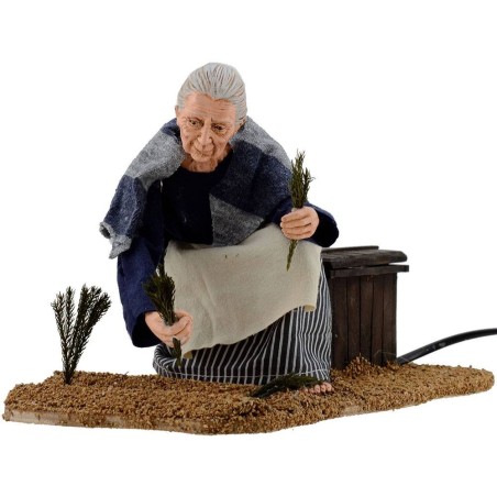 Woman in the vegetable garden in motion series 30 cm