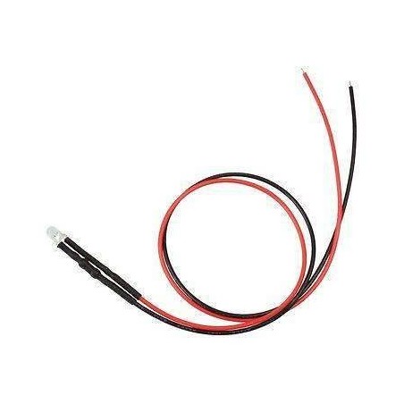 LED efecto fuego 5mm rojo parpadeante 9-12v. Mundo Pesebres