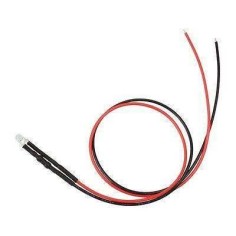 5 mm fire effect LED flickering orange 9-12V.