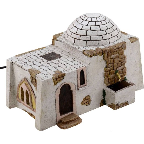 Casa Árabe con fuente funcional de 25x18x16,5 cm de altura. Mundo