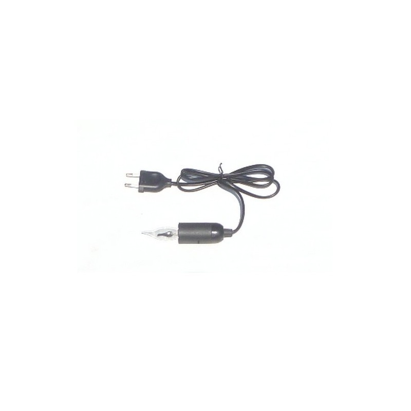 Cable with lamp holder e14 with plug wire + lamp focus 6.5 cm