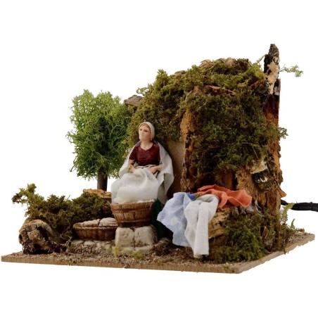 Lavandera 10 cm en movimiento serie Landi