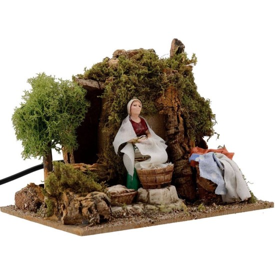 Laundress 10 cm in motion Landi Moranduzzo series