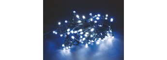 Luci Di Natale Da Esterno.180 Luci Led Natale Bianchi E Blu Da Esterno Interno Con Giochi Di Luce