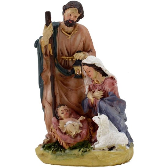 Natividad en resina 11 cm Mundo Belenes