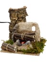 Fire for presepe working with wood cm 15x15x14 h.