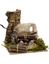Fuoco per presepe funzionante con legna cm 15x15x14 h. Mondo
