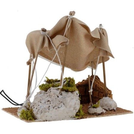 Tent with light cm 22x17x18 h.