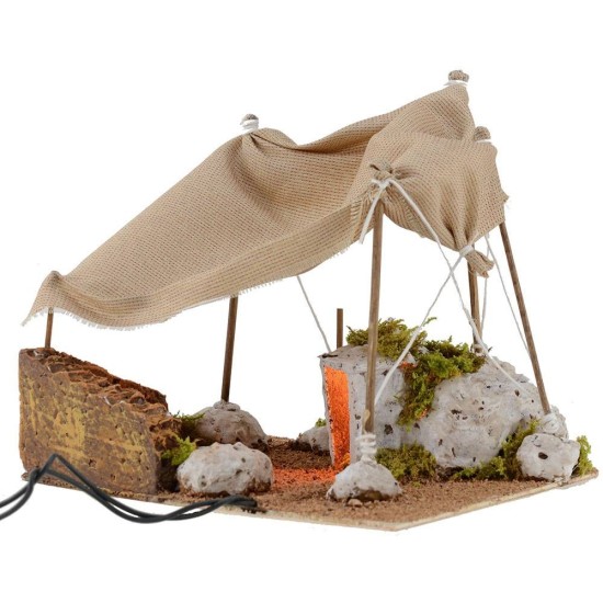 Tent with light cm 22x17x18 h.