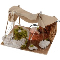 Tent with light cm 22x17x18 h. 2