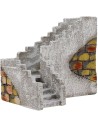 Escalera en ángulo recto para pesebre de 23x17x14 cm h.