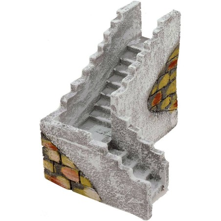 Escalera en ángulo recto para pesebre de 23x17x14 cm h.