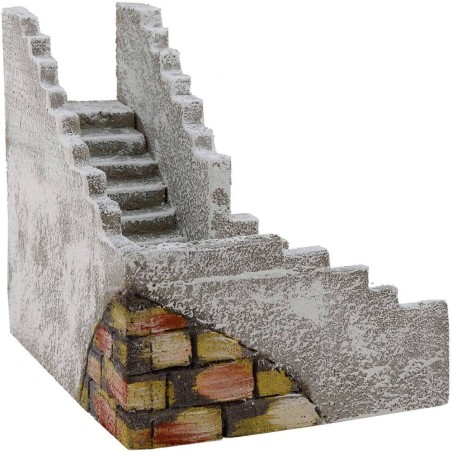 Scala ad angolo destro per presepe cm 23x17x14 h. Mondo Presepi