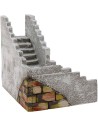 Escalera en ángulo recto para pesebre de 23x17x14 cm h.