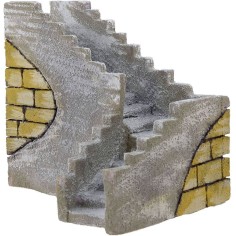 Escalera de esquina izquierda para pesebre de 23x17x14 cm h.