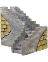 Escalera de esquina izquierda para pesebre de 23x17x14 cm h.