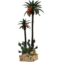 Palmeras y cactus h. 20-12 cm Mundo Pesebres 2