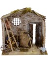 Almacén de herramientas para belén de 20x14x18 cm h.