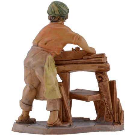 Falegname 10 cm in pvc lux Euromachi Mondo Presepi