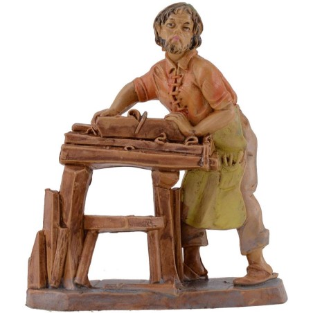 Falegname 10 cm in pvc lux Euromachi Mondo Presepi