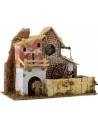 Water mill with house cm 33x18x26 h.