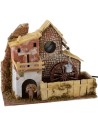 Mulino ad acqua con casa cm 33x18x26 h. Mondo Presepi