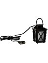 Lantern in metal with white light LED cm 3x3x4 h.
