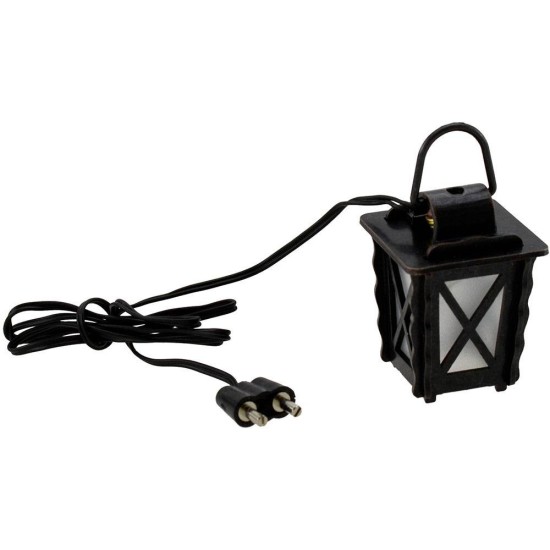 Linterna de metal con luz LED blanca de 3x3x4 cm h. Mundo.