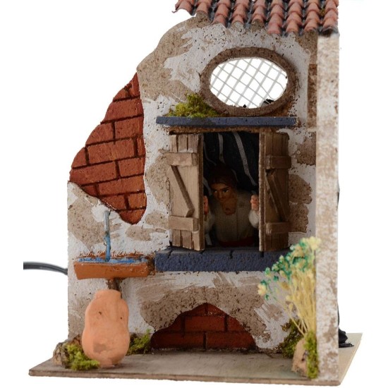 Donna 10 cm in movimento apre le ante cm 15x15x19 h. Mondo