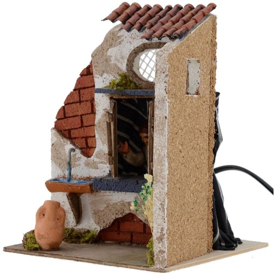 Mujer 10 cm en movimiento abre las puertas de 15x15x19 cm h. Mundo