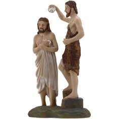 Escena del Bautismo de Jesús 20 cm Estatuas Pascuales 2