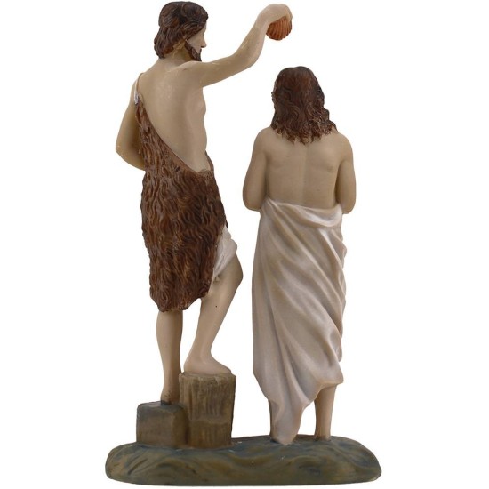 Escena del Bautismo de Jesús 20 cm Estatuas Pascuales