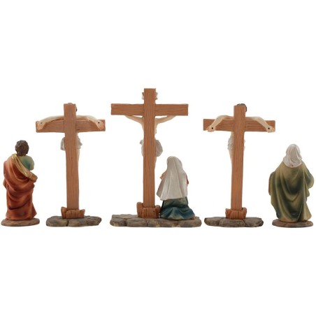Crucifixión de 10 cm con Figuras de Pascua Mundo Pesebres