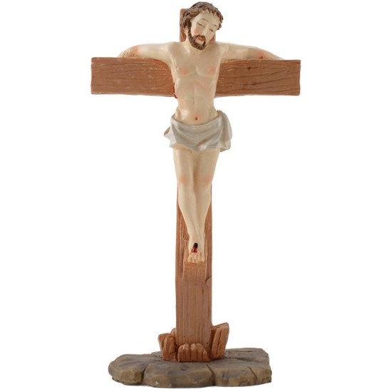 Crucifixión de 10 cm con Figuras de Pascua Mundo Pesebres