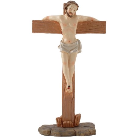 Crucifixión de 10 cm con Figuras de Pascua Mundo Pesebres