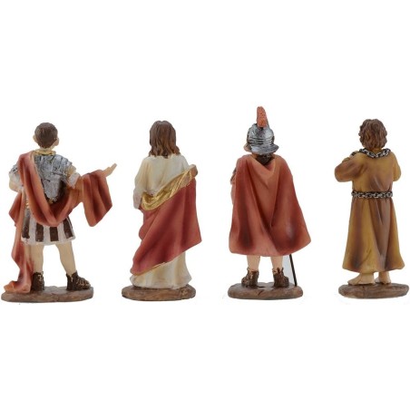 Statue Pasquali scena Processo di Gesù cm 9 Mondo Presepi