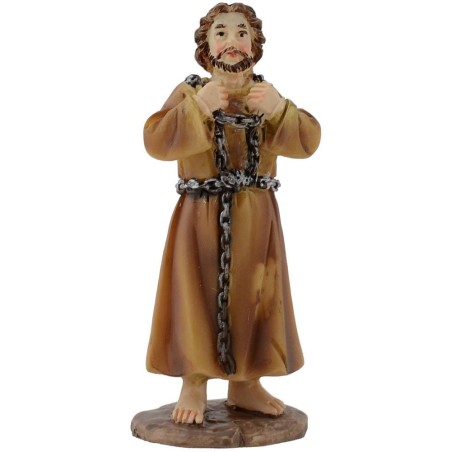 Escena de las estatuas pascuales del proceso de Jesús cm 9 Mundo Pesebres.