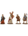 Escena de la subida al Monte Calvario cm 9 Figuras de Pascua Mundo