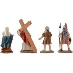 Scene ascent to Mount Calvary cm 9 Easter statues 2