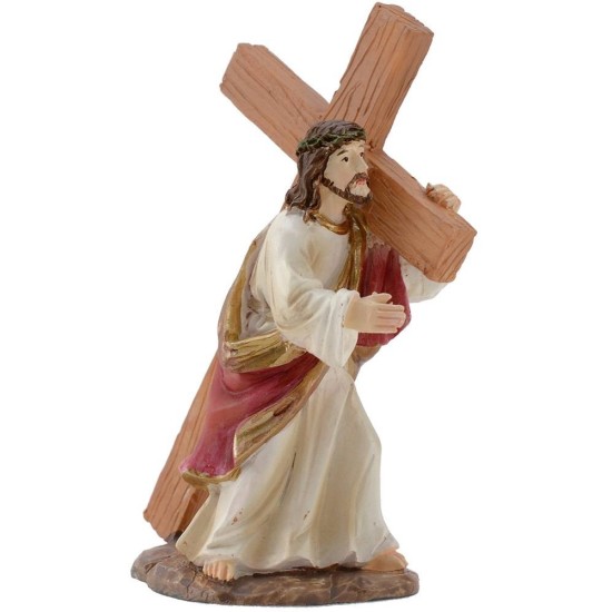 Scena salita al Monte Calvario cm 9 Statue Pasquali Mondo