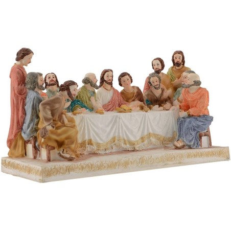 Ultima cena altezza con statue 13 cm - 27,8x9,5x15 h. Mondo