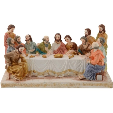 Last dinner height with statues 13 cm-27,8x9, 5x15 h.