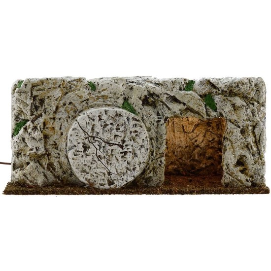 Sepulcro de resina iluminado cm 26x10x11 h Estatuas Pascuales