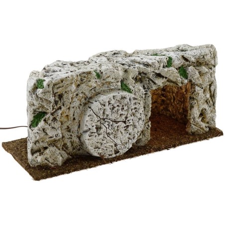 Sepulcro de resina iluminado cm 26x10x11 h Estatuas Pascuales