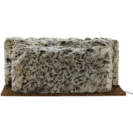 Sepulcro de resina iluminado con Jesús muerto 9 cm Estatua