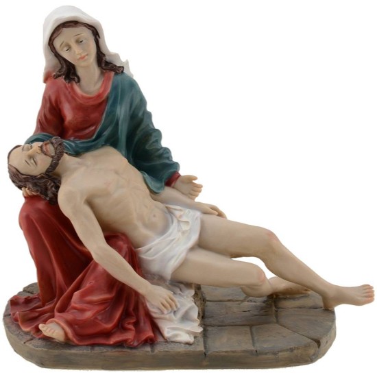 Piedad Madonna con Jesús muerto en sus brazos 20 cm