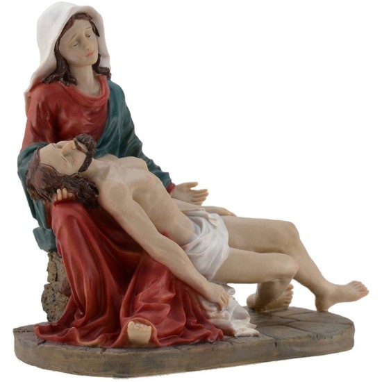 Piedad Madonna con Jesús muerto en sus brazos 20 cm
