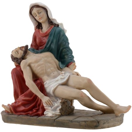 Piedad Madonna con Jesús muerto en sus brazos 20 cm